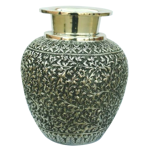 Decorated Silver Vase