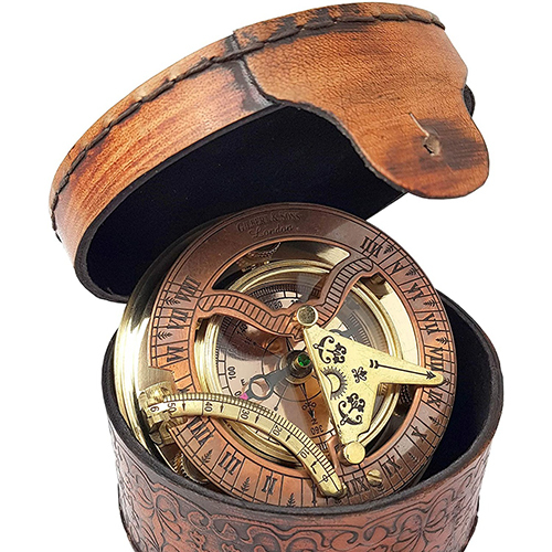 Nautical Antique Sundial Compass Sun Clock