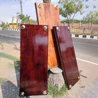 Wooden Carved Swing Seat With Hooks