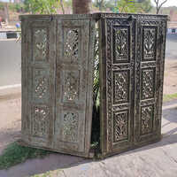 Vintage Carved Storage Armoire