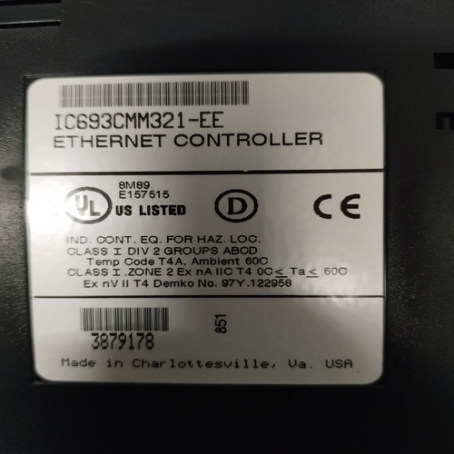 GE FANUC IC693CMM321-EE ETHERNET CONTROLLER