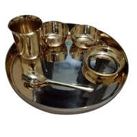 Pure Bronze Dinner Set - Color: As Per Availability