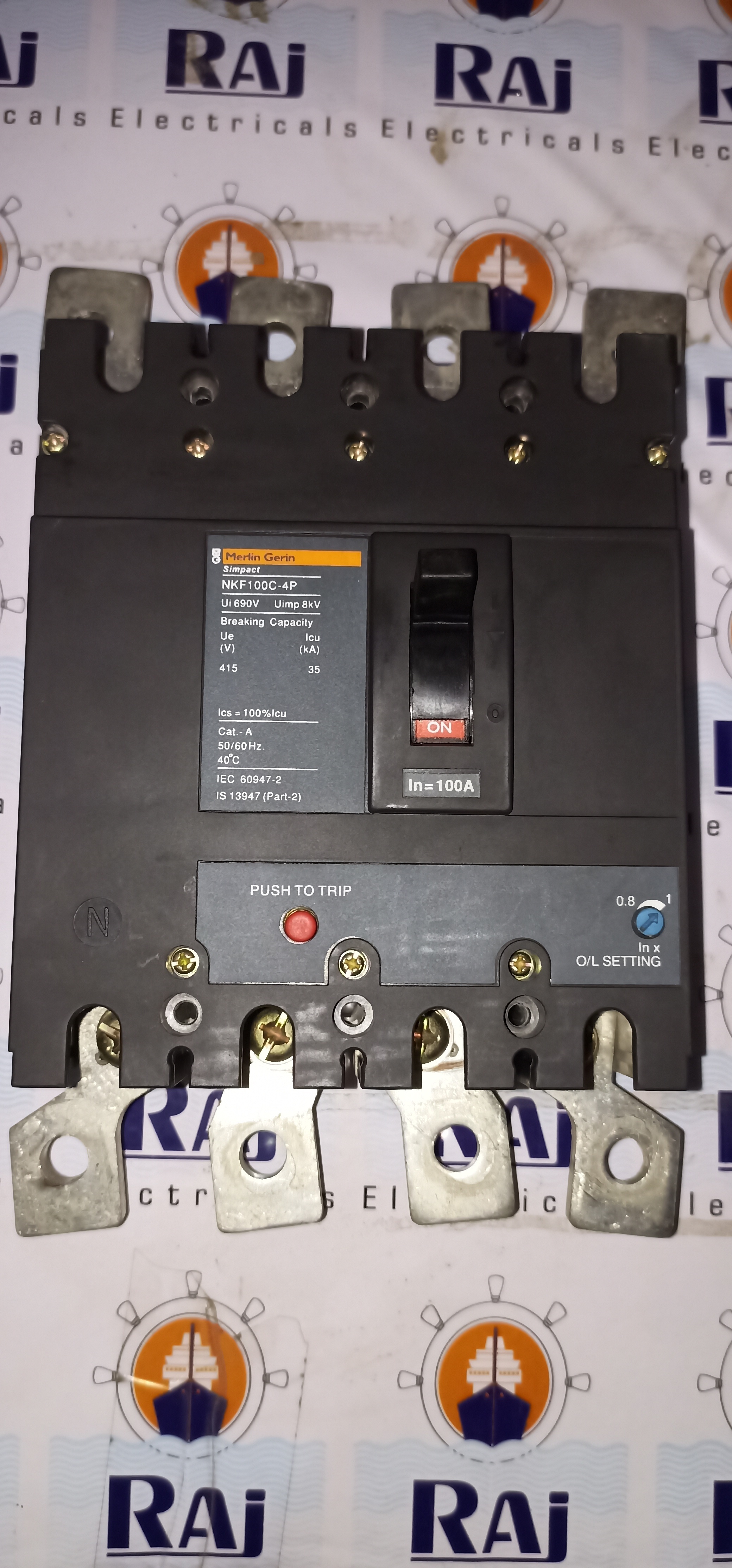 MERLIN GERIN (NKF100C-4P) 100A 4P MCCB