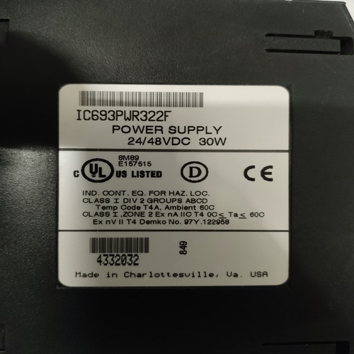 GE FANUC IC693PWR322F POWER SUPPLY