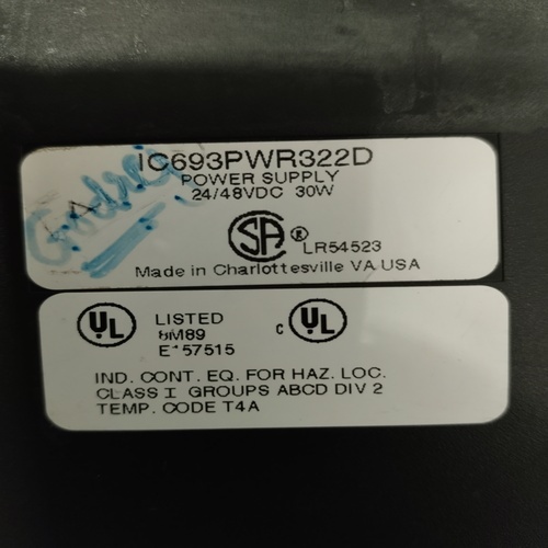 GE FANUC IC693PW322D POWER SUPPLY