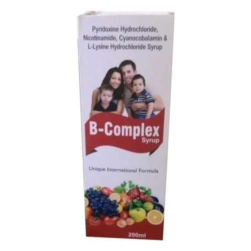 Pyridoxine Hydrochloride Nicotinamide Cyanocobalamin L Lysine Hydrochloride Syrup General Medicines