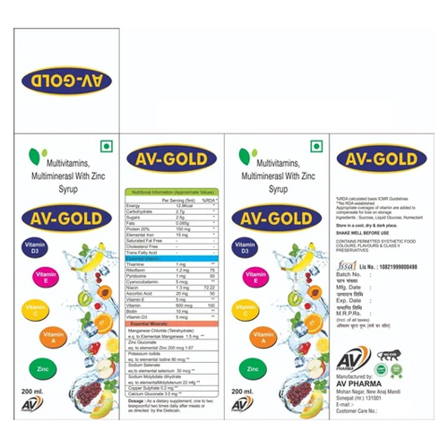 Multimineral With Zinc Syrup General Medicines