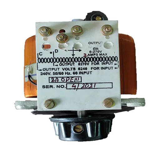 2Amp Open Type Variac Transformer Efficiency: High