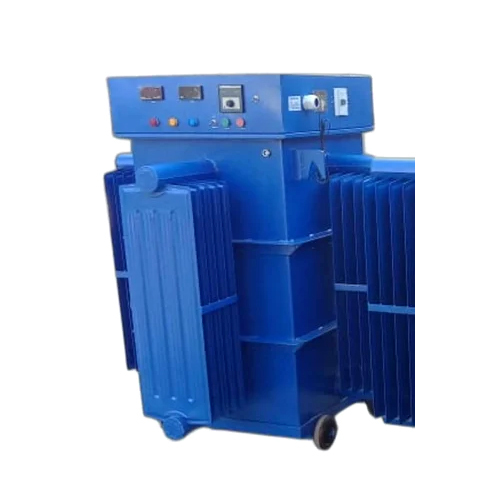 Three Phase Oil Cooled Variac - Rated Voltage 500V, Blue Color | Industrial Application, 1 Year Warranty