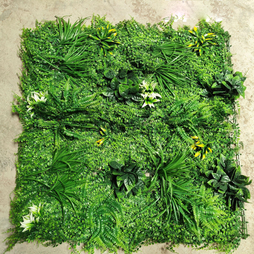 Green Outdoor Vertical Garden Artificial Grass - Plastic Material, Various Sizes Available | Durable, Eco-Friendly, Low-Maintenance Decorative Solution for Home and Event Decoration