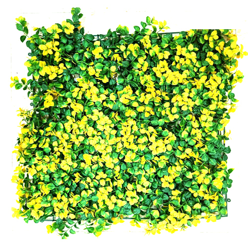 Eco-Friendly Vertical Garden Yellow Artificial Grass