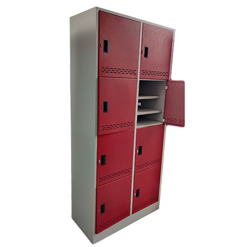 Easy To Clean 8 Compartment Locker Cabinet