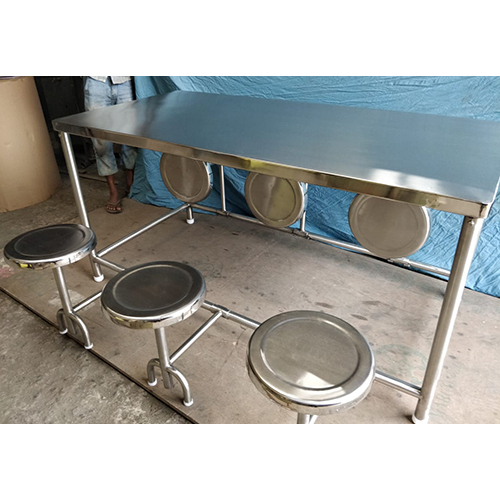 Stainless Steel Canteen Table and Chair