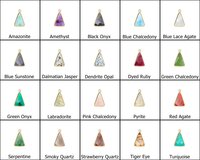 Dyed Ruby Gemstone 10x15mm Triangle Shape Gold Vermeil Bezel set Charm