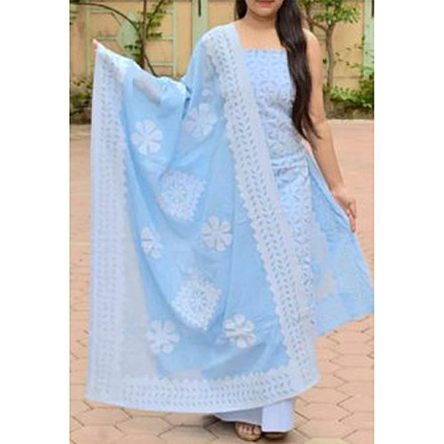 Ethenic Designer Churidar Suit Material - Attributes: Washable