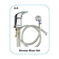 Silver Salon Shower Mixer Set