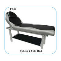 Black Deluxe 2 Fold Facial Bed
