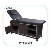 Plywood Spa Facial Bed - Durable Brown Plywood, Portable Design With Warranty | Customizable Treatment Position For Spa And Salon Use