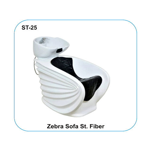 White Zebra Sofa St Fiber Shampoo Chair