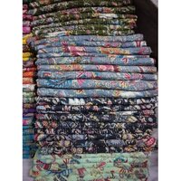 Fruit Print Kantha Bedsheets
