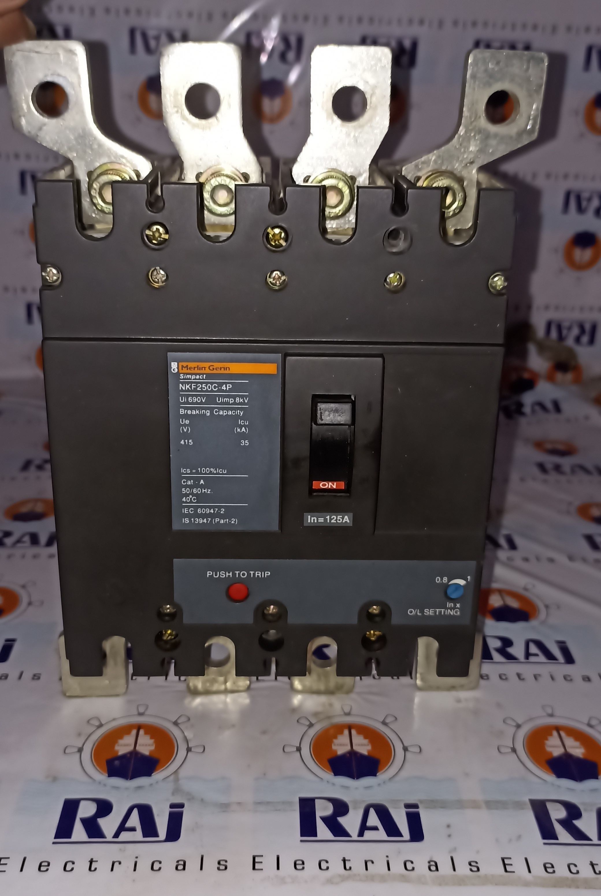 MERLIN GERIN (NKF250C-4P) 125A 4P MCCB