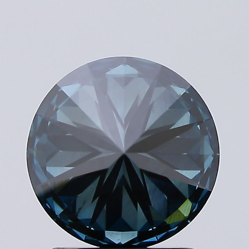 Round 1.87ct FANCY DEEP GREEN BLUE VS2 IGI Certified CVD Lab Grown Diamond