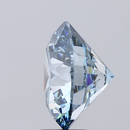 Round 6.06ct INTENSEBLUE VS1 CVD Certified Lab Grown Diamond 560225104 EC6977