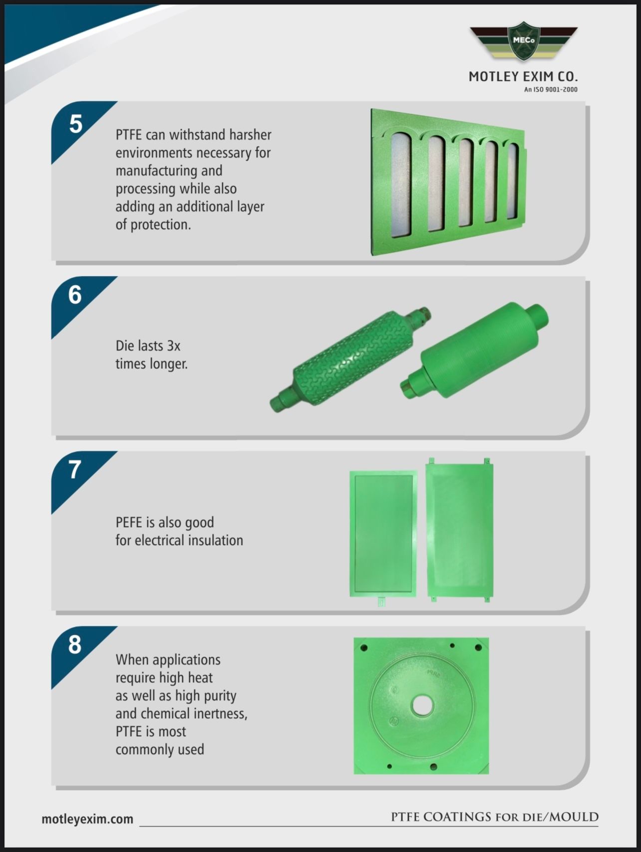 Industrial PTFE Coating Service For Die