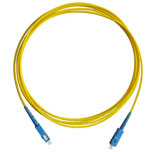 SC Fiber Optic Patch Cord - Simplex 1m to 30m Length, PVC Material for Telecommunication and Computer Networks