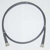 Din N Jumper Cable - Bronze Round Conductor, Black Pvc Jacket, Silver Connectors | Industrial Application, Warranty Included