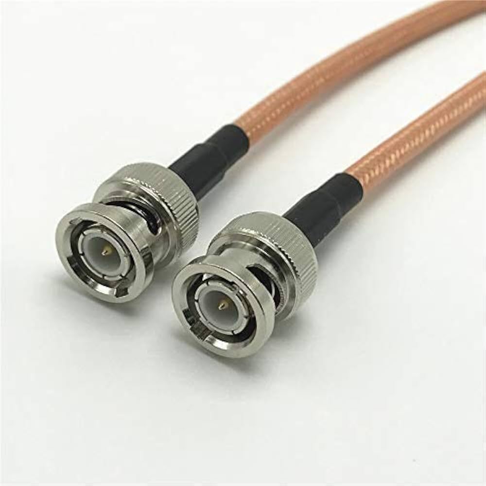 RG Cable Assembly - Round Conductor, Brown Jacket, Silver Connectors | Warranty Included