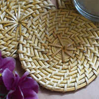Bamboo Round Tray - Color: As Per Availability