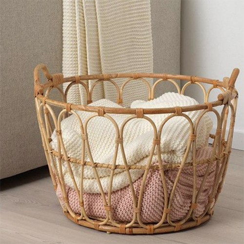 Bamboo Cane Laundry Basket