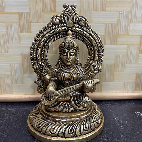 Brass Saraswati Murti