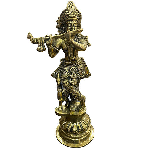 Brass  Krishna Statue