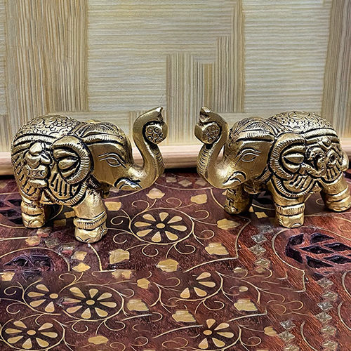 Brass Elephant Statue