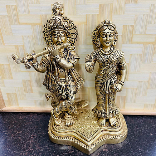 Radha Krishan Brass Murti