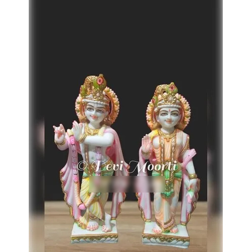 Marble Radha Krishna 12 Inch Statue