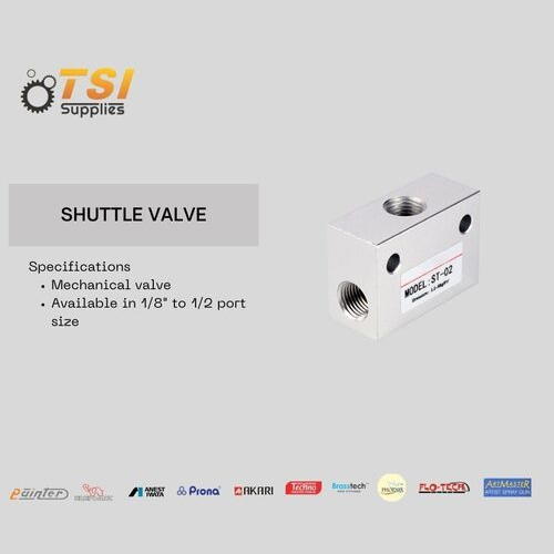 Shuttle Valve - Air Consumption: Nil