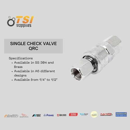 SINGLE CHECK VALVE QRC