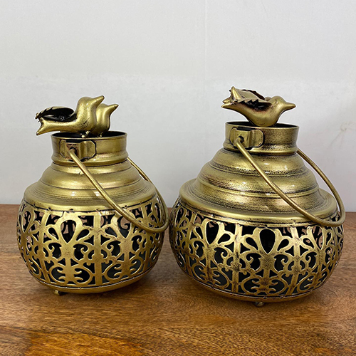 Decorative Netted Round Shape Candle Holder