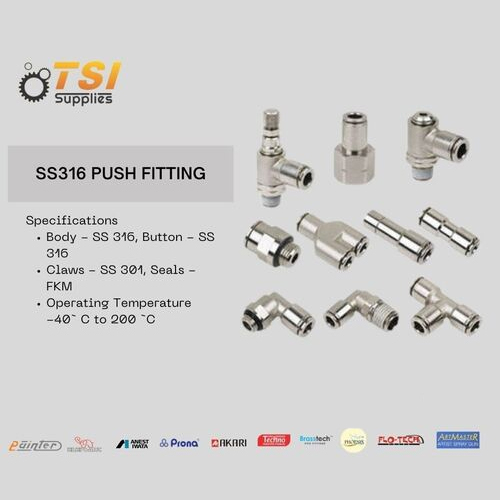 Ss Push Fitting - Air Consumption: Not Applicable (Passive Component)