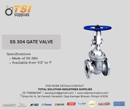 SS 304 GATE VALVE