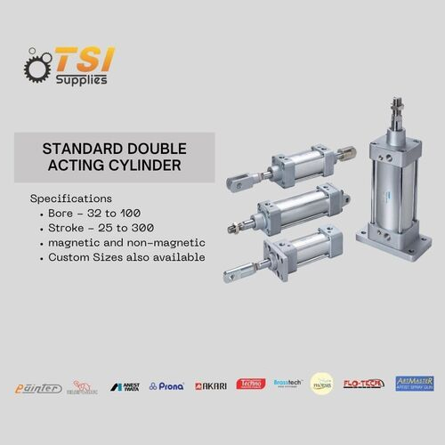 Standard Double Acting Cylinder - Capacity: Variable Depending On Bore And Stroke