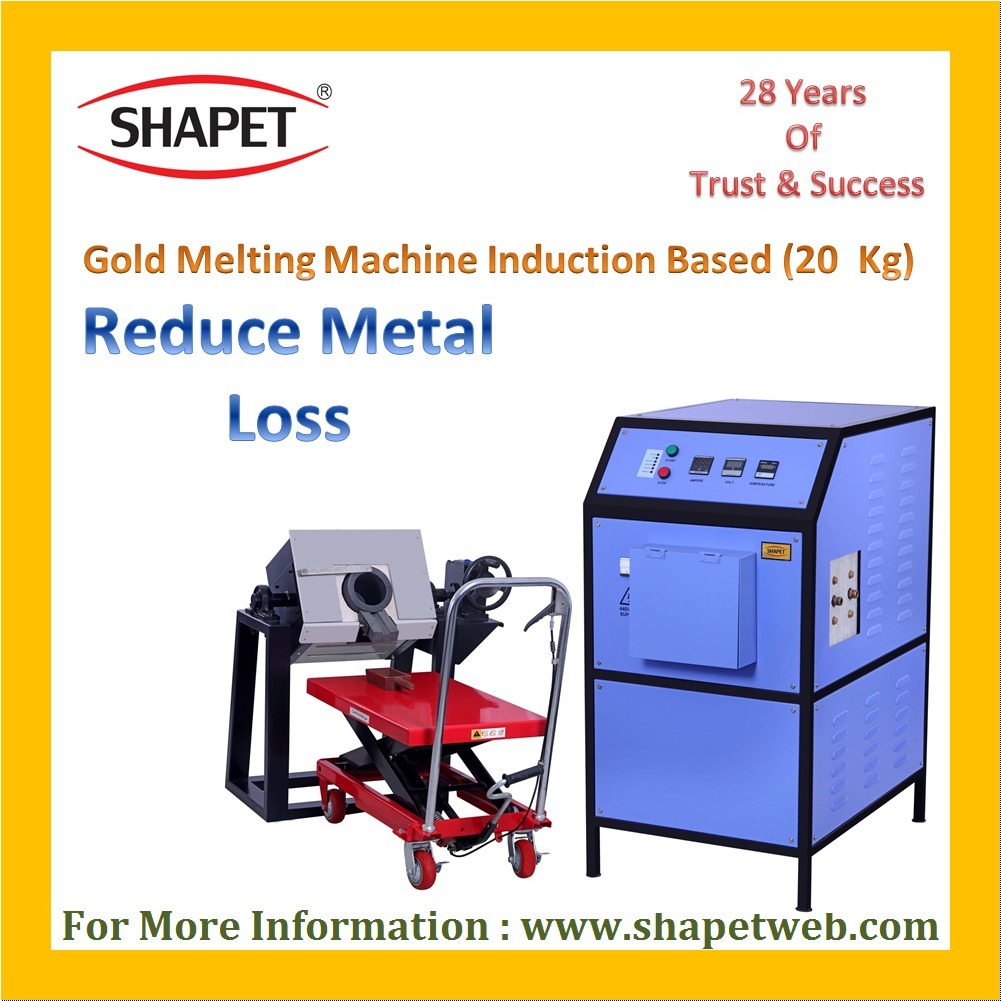 20Kg Gold Induction Based Melting Machine with Tilting