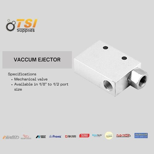 Vaccum Ejector - Air Consumption: 3 To 180 Nl/Min