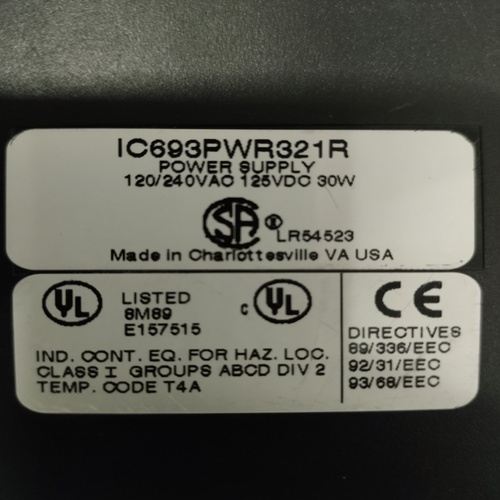 GE FANUC IC693PWR321R POWER SUPPLY