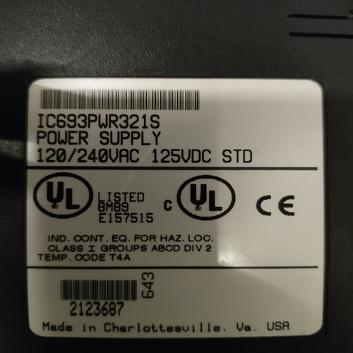 GE FANUC IC693PWR321S POWER SUPPLY