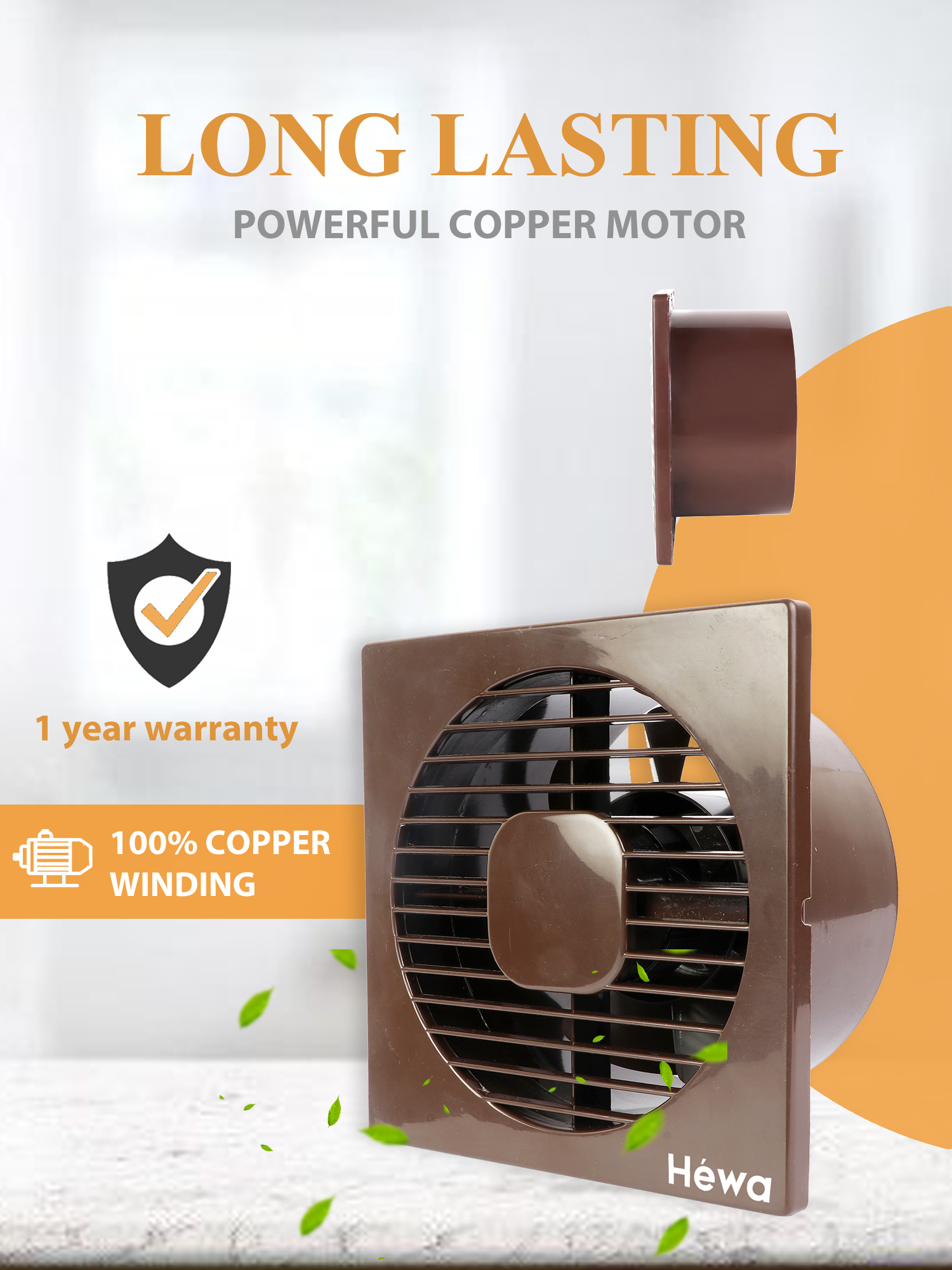Nexa 150mm Exhaust Fan (Brown)