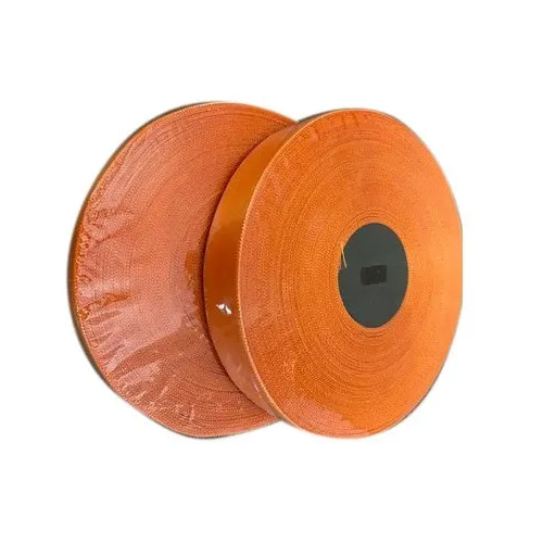 15mm Orange Double Faced Satin Ribbon - 15mm Width, Various Colors Available | One-Sided, Printed Pattern, Customizable Sizes